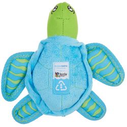 Spunky Pup Clean Earth Sea Turtle Plush Dog Toy