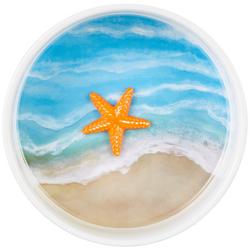 Starfish Ceramic Dog Water Bowl