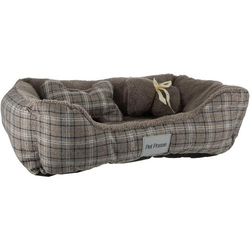 Pet Posse 3pc Plaid Dog Bed Gift Set
