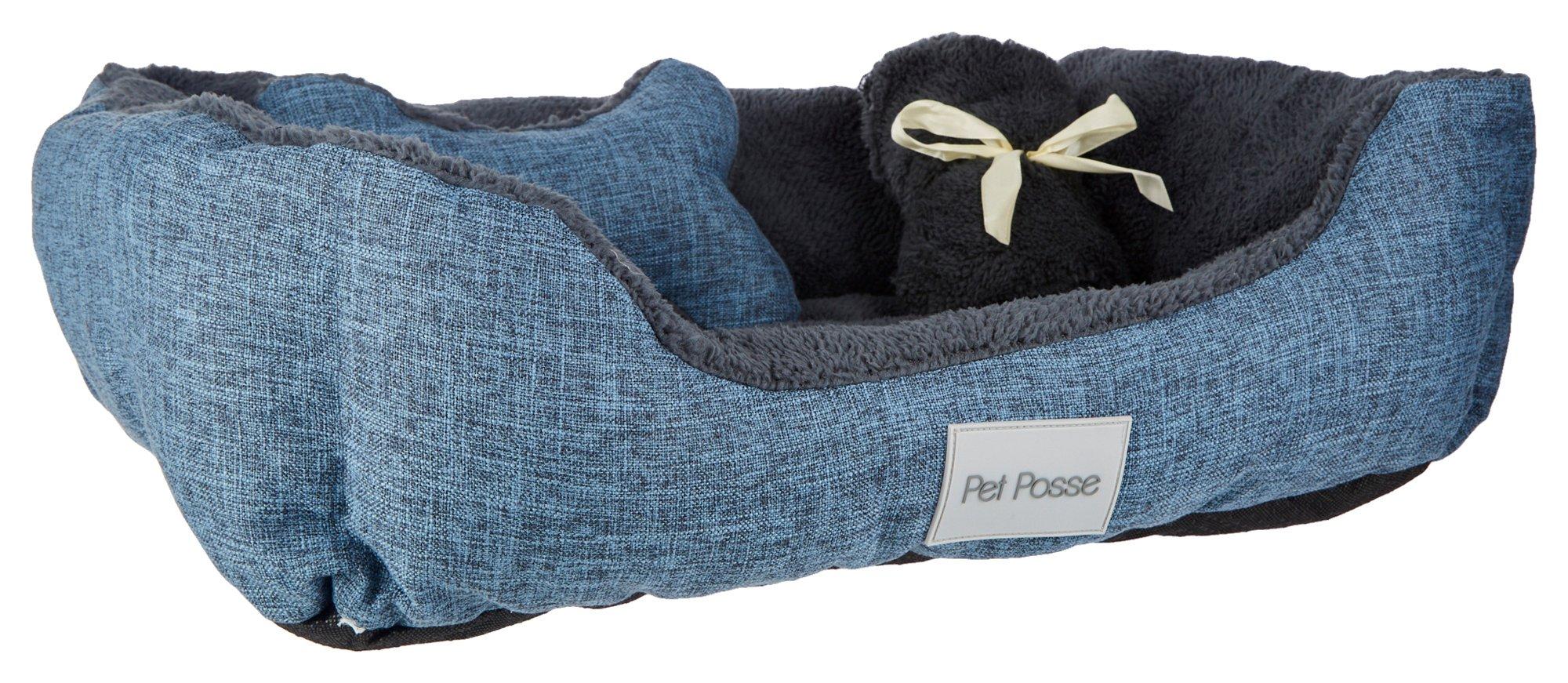3pc Dog Bed Gift Set