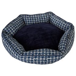 Pet Posse 28'' Pawprint Round Dog Bed