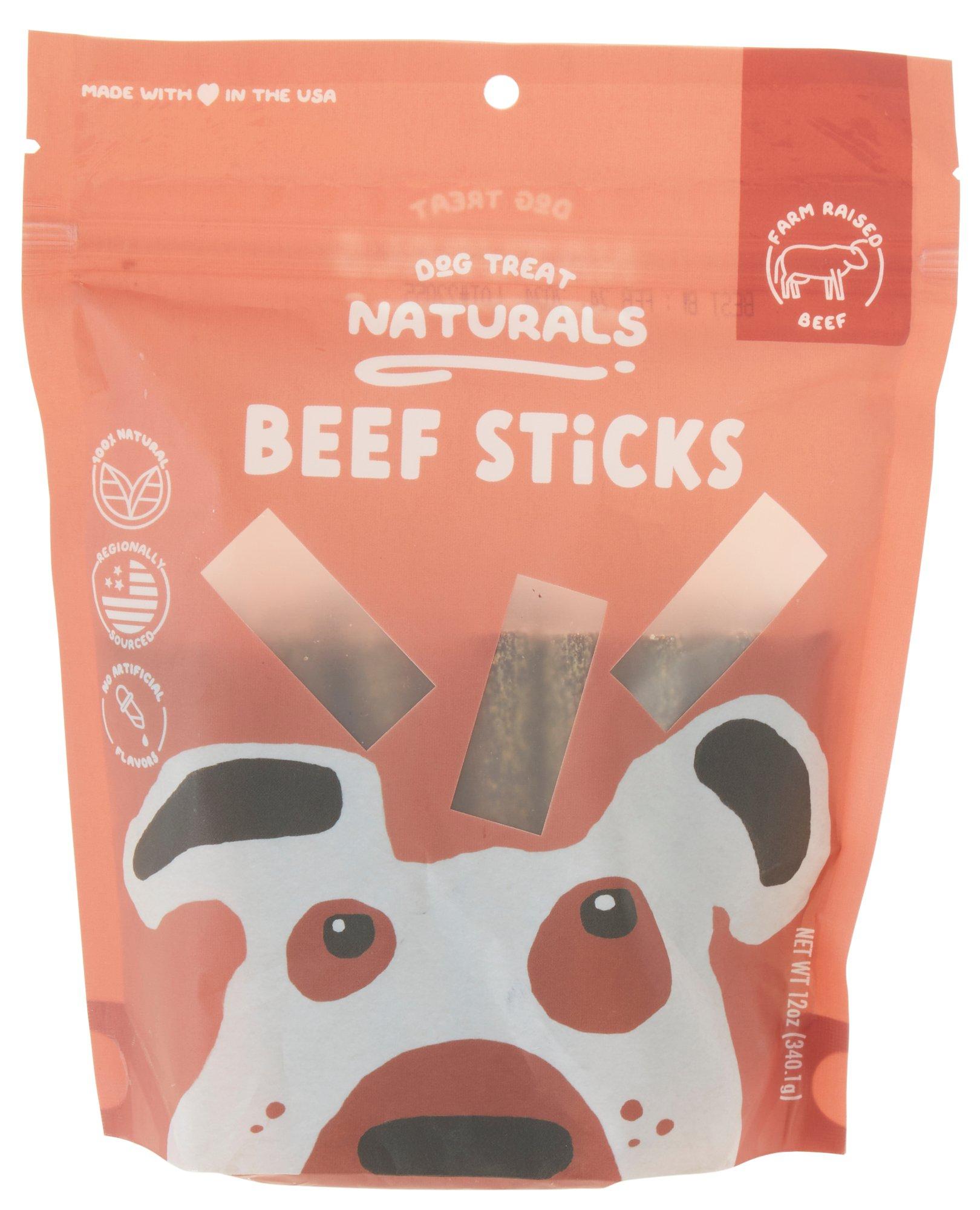 Dog Treat Naturals Beef Sticks Dog Treats 12