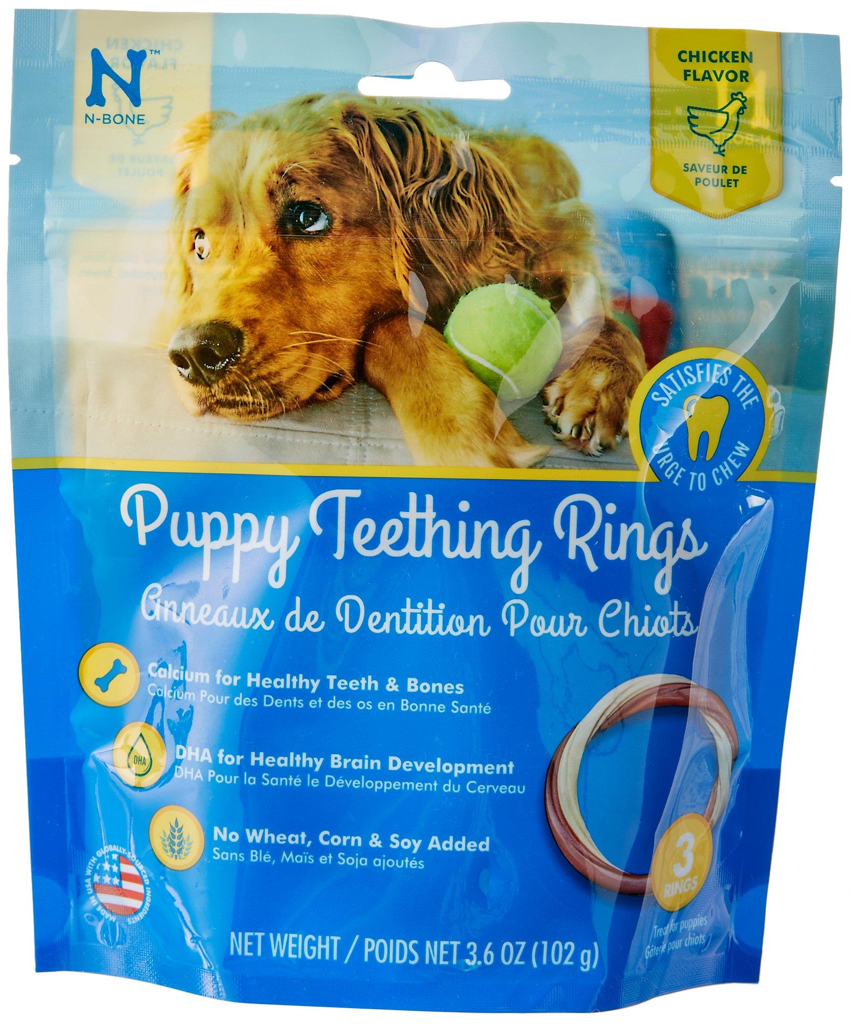 3 Count Chicken Puppy Teething Rings