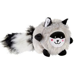 Zippy Paws Bushy Throw Raccoon Plush Dog Toy