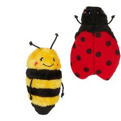 Zippy Paws 2-pc. Ladybug & Bee Crinkle Plush Dog Toy