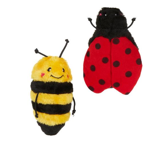 Zippy Paws 2-pc. Ladybug & Bee Crinkle Plush