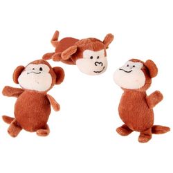 Zippy Paws 3-pk. Miniz Monkeys Dog Toy