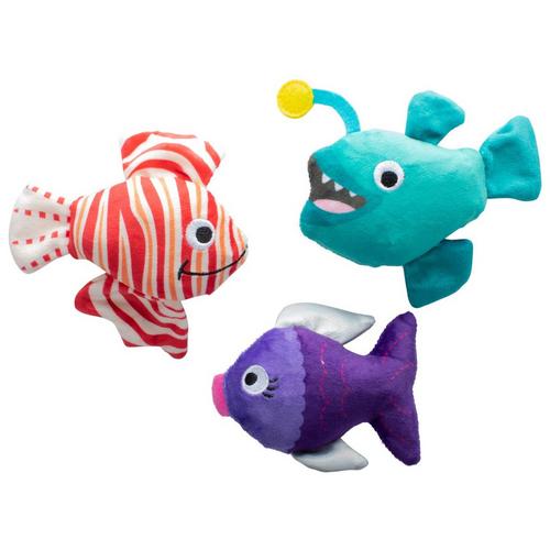 Fringe Studio 3 Pc Fish Toys for Small