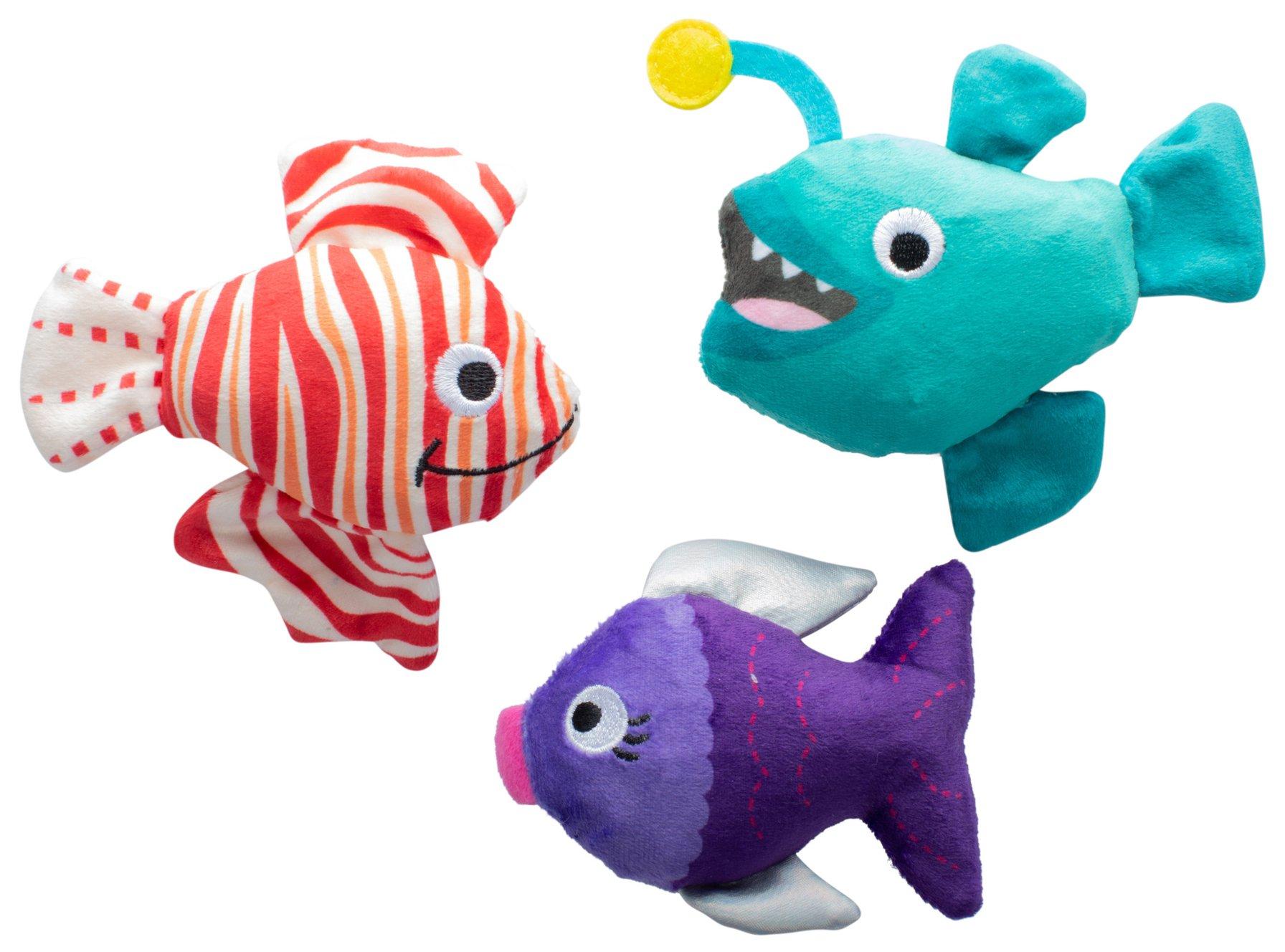 3 Pc Fish Toys for Small Dogs