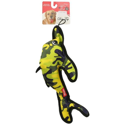 Petlou 16'' Jungle Buddy Dolphin Dog Toy