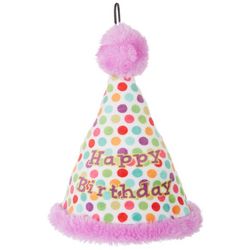 Petlou 8'' Happy Birthday Hat Dog Toy
