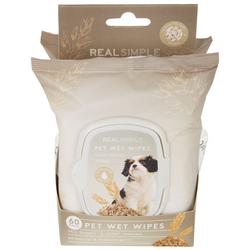 2-pk. Oatmeal Scented Pet Wet Wipes