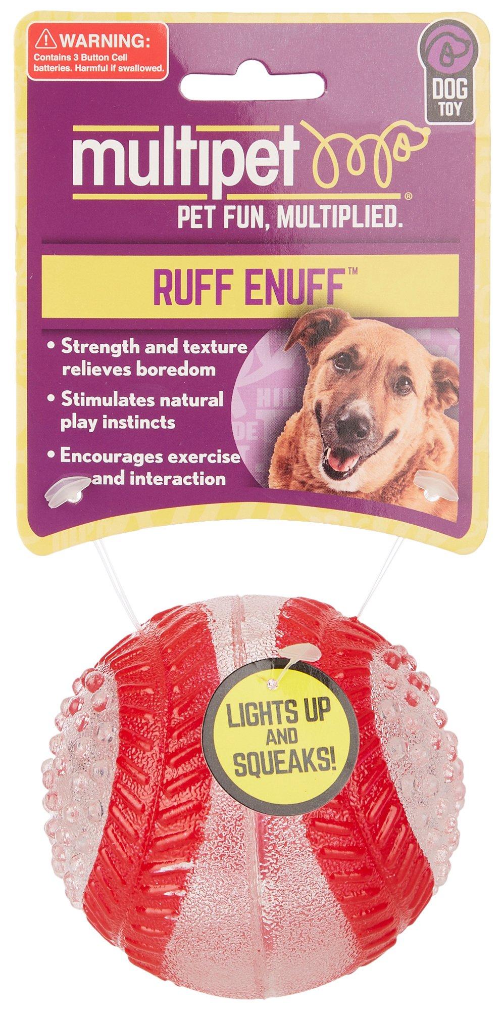 Ruff Enuff Light Up Sports Ball Dog Toy