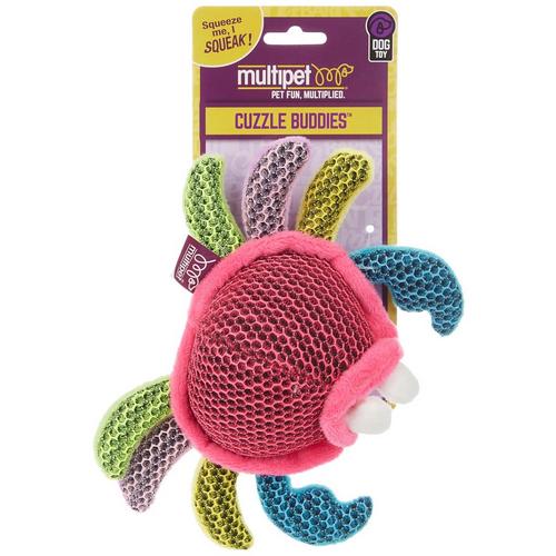 Multipet Crab Cuzzle Buddies Squeakable Dog Toy
