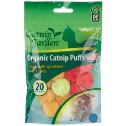 Multipet Organic Plush Catnip Puffs Cat Toy