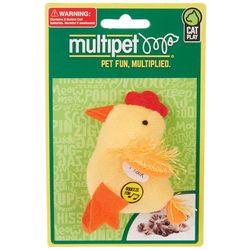 MultiPet Chirping Plush Chicken Cat Toy