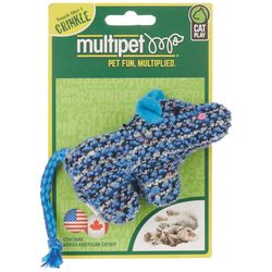 MultiPet Textured Mouse Crinkle Cat Toy