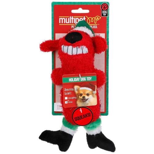 Multipet Loofa Santa Dog Toy