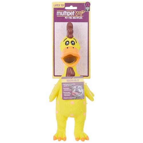 MultiPet Chicken Squeakables Latex Dog Toy