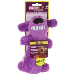 Multipet Loofa Dog Squeaker Toy