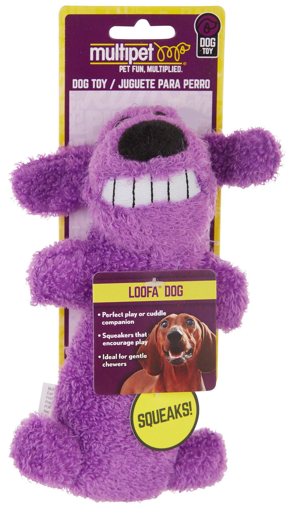 Loofa Dog Squeaker Toy