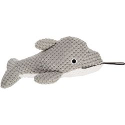 Patchwork Pet Dolphin Squeaker Dog Toy