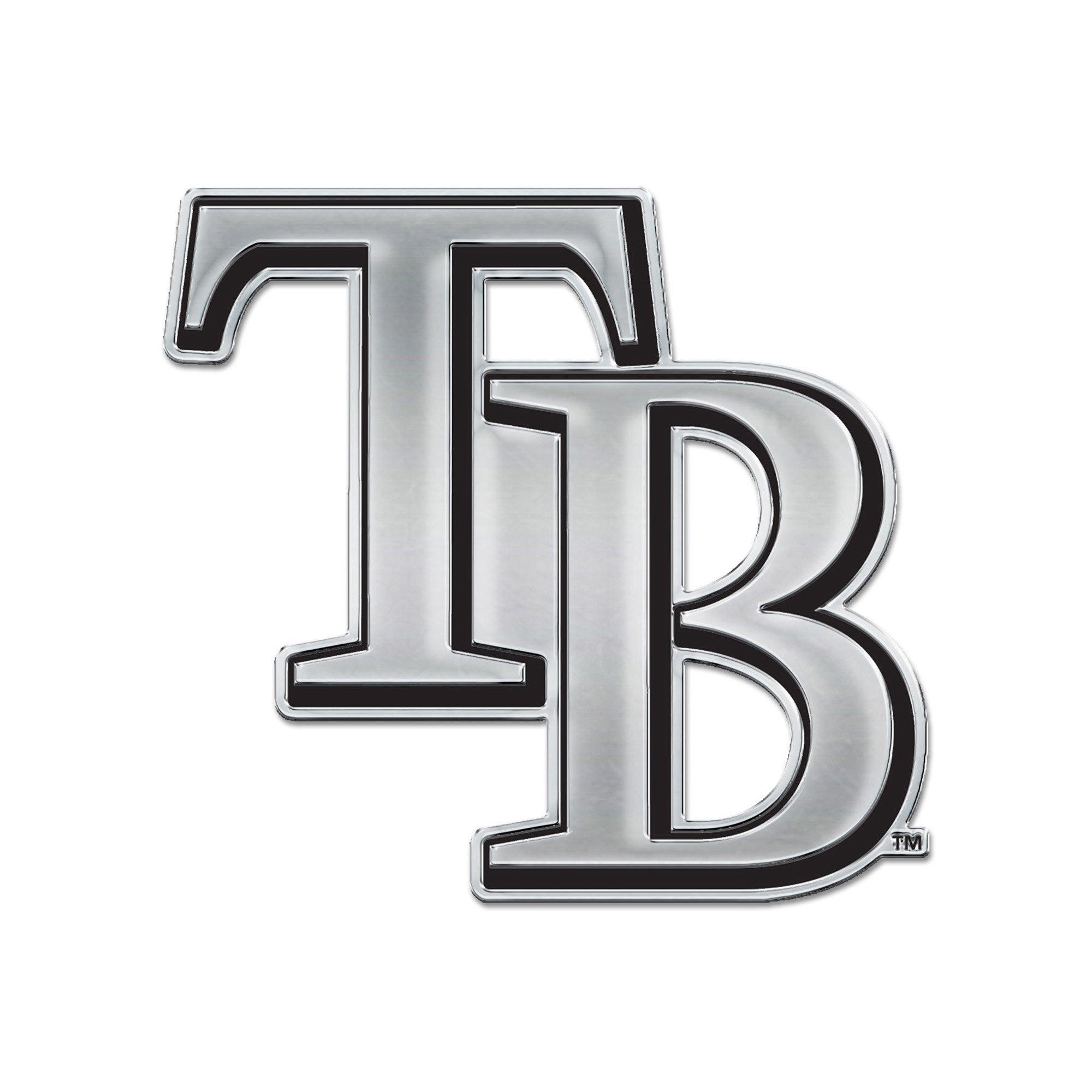 Tampa Bay Rays Chrome Freeform Auto Emblem