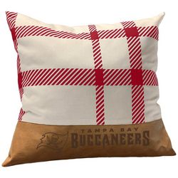 Buccaneers Plaid Farmhouse Decorative Pillow