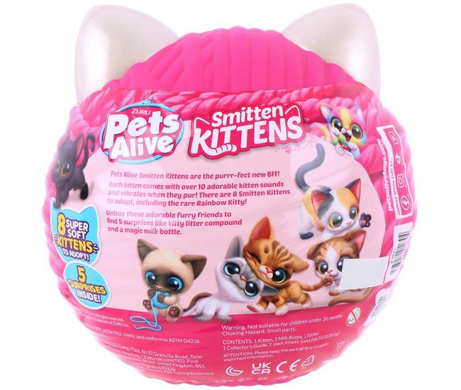 Original Zuru Pets Alive Smitten Kittens Kawaii Surprise Soft