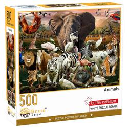500 Piece Animals Jigsaw Puzzle
