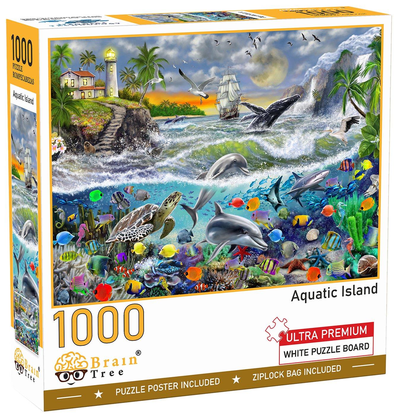 1,000 Piece Aquatic Island Jigsaw Puzzle