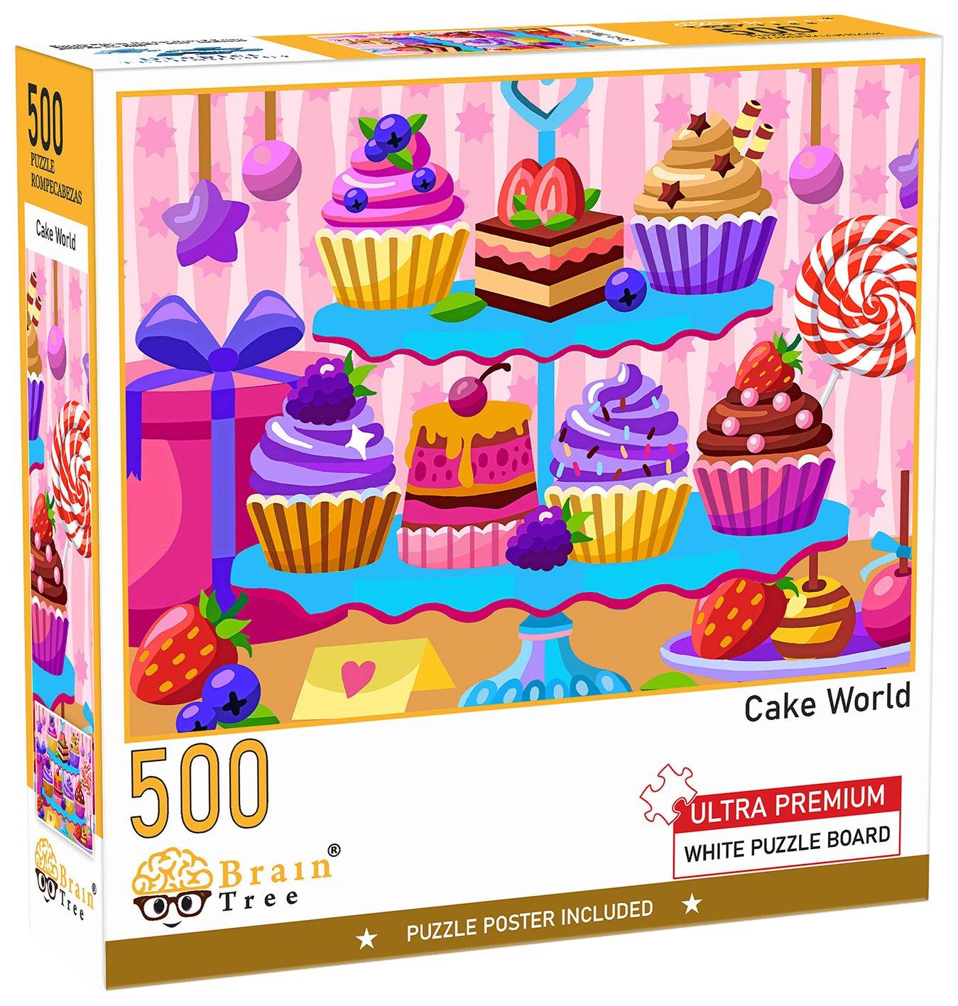 500 Piece Cake World Jigsaw Puzzle