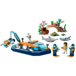 Lego City Explorer Diving Boat Ocean Building Toy Set