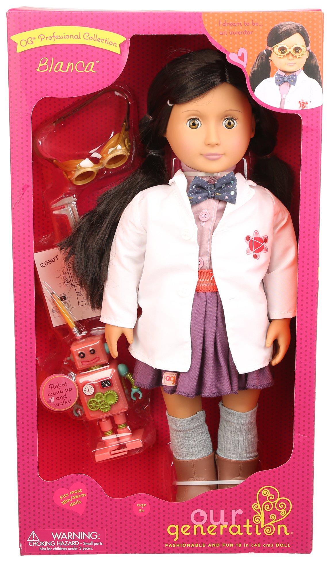 Our Generation 18in Blanca the Inventor Doll