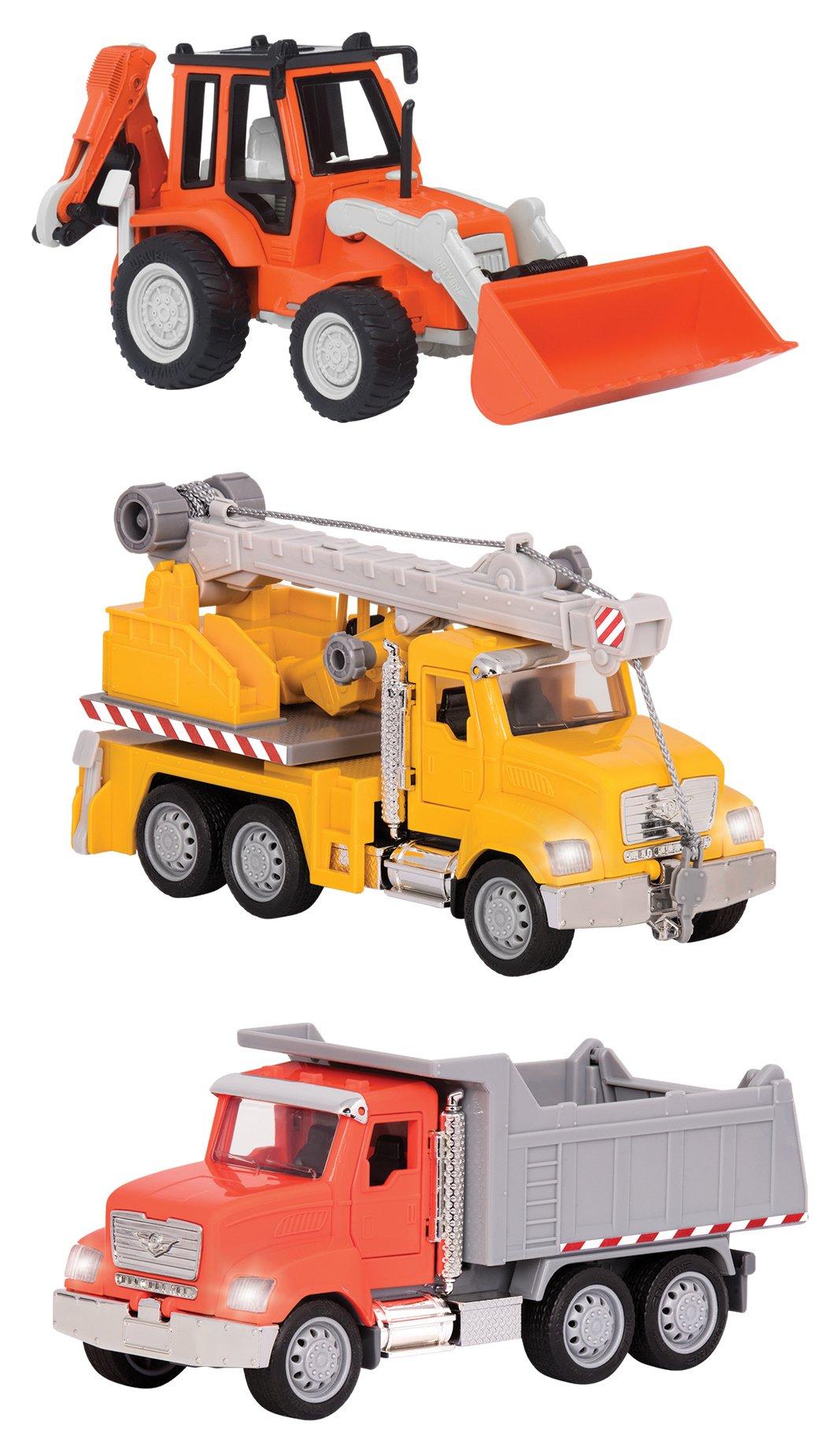 Micro Construction Vehicles Toy Playset