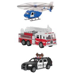 3 - pc. Micro Rescue Fleet Toy Playset