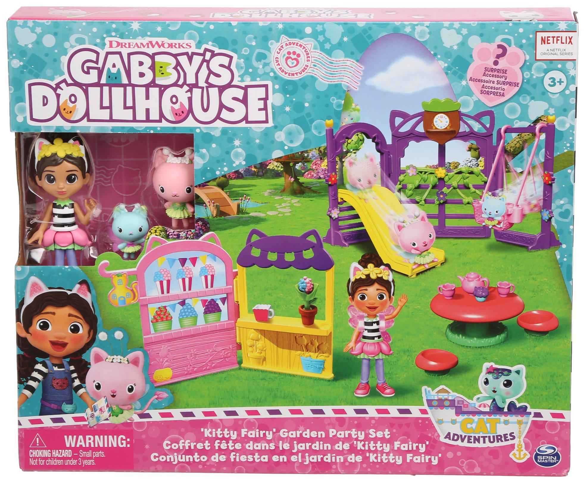 Gabby's Dollhouse Kitty Fairy Garden Party Set