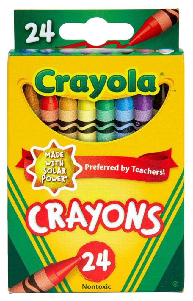 24 Count Nontoxic Crayons
