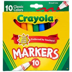 10 Count Nontoxic Broad Line Markers