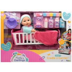 Baby 2-in-1 12  Cradle N Carrier Play Set