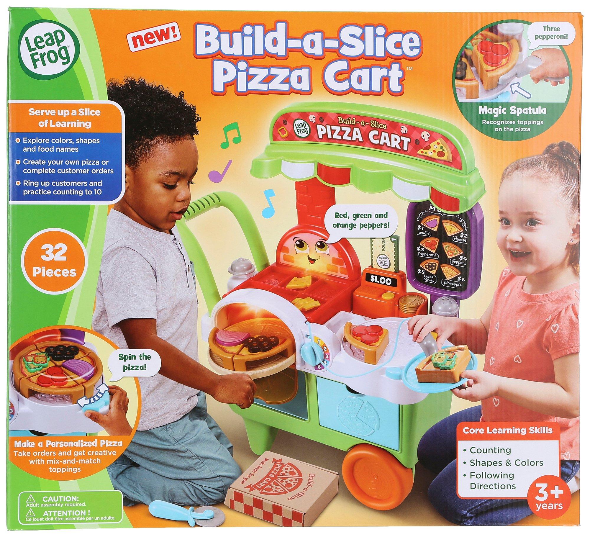 Build-a-Slice Pizza Cart Toy Playset