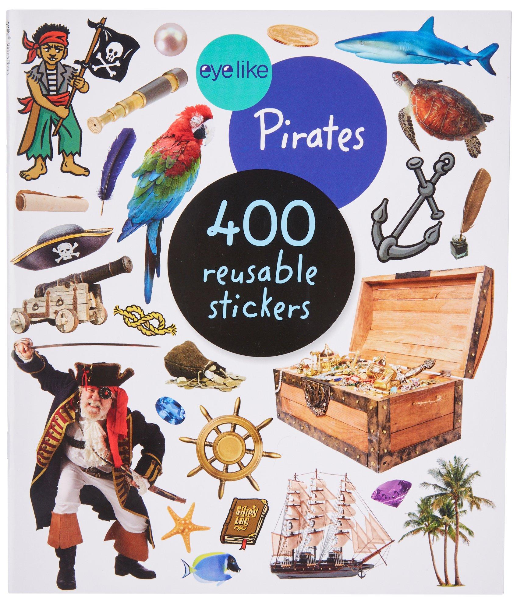 Eye Like Pirates Reusable Stickers