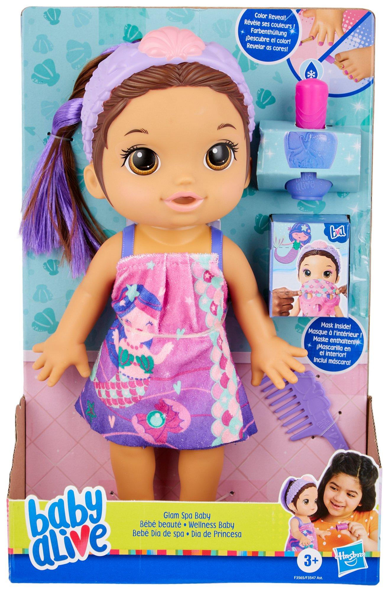 12 Inches Spa Brown Hair Doll Playset