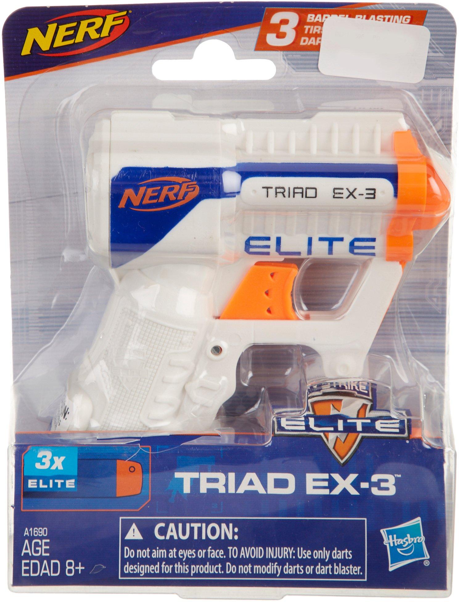 Nerf Triad EX-3 Elite Blaster & Darts Set One Size | eBay