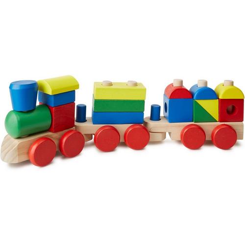 Melissa & Doug Wooden Stacking Train Toddler Toy