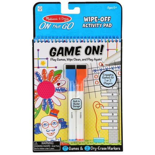 Melissa and Doug Game On Wipe-Off Activity Pad