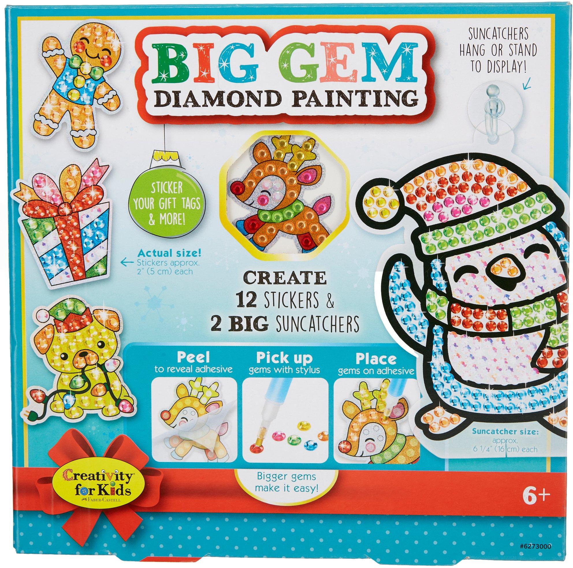 Creativity For Kids Holiday Big Gem Diamond Painting Kit One Size Multi