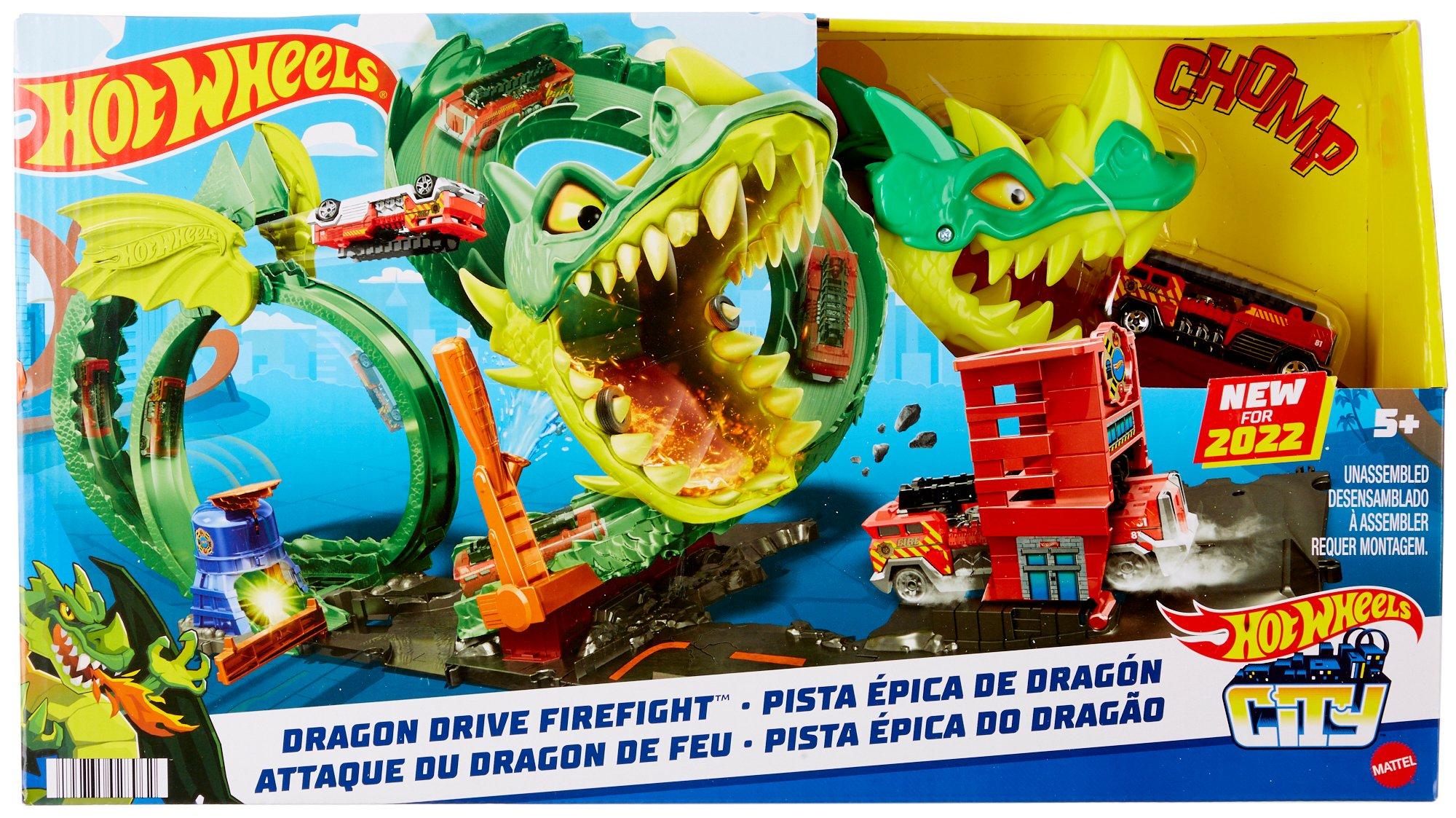 Mattel Hot Wheels Dragon Drive Firefight Track Playset New for 2022