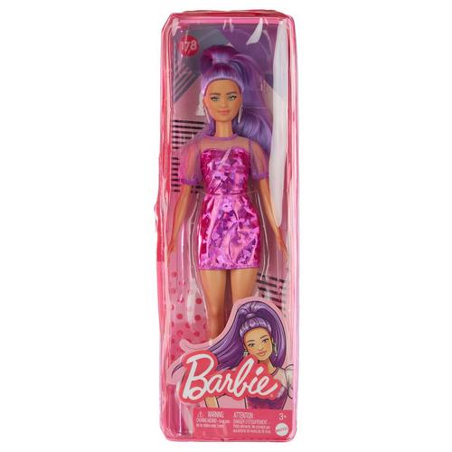 Barbie 12in. Fashionistas Petite Long Purple Hair Doll
