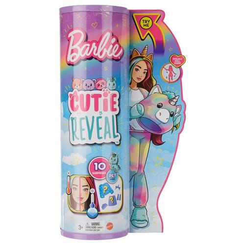 Barbie 12in. Cutie Reveal Unicorn Fantasy Doll Playset
